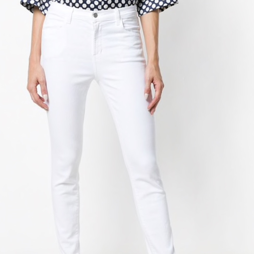 J Brand Skinny Leg Jean in White